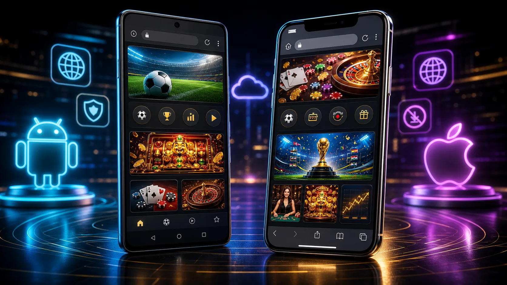 Experiência supert compatível com Android e iOS no navegador mobile