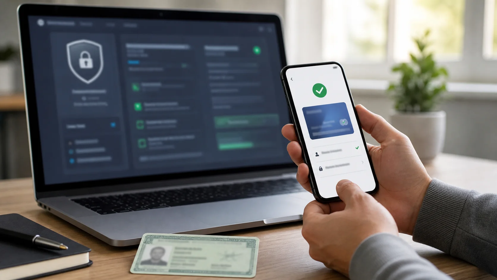 Segurança de conta, verificação e proteção de dados em plataforma online